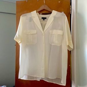 JCrew silk Button down shirt